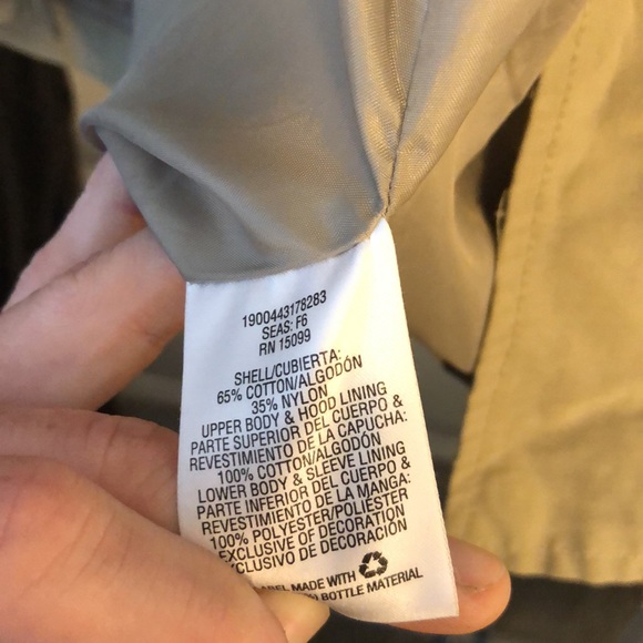 Tan Flight Jacket w/Hood - Picture 5 of 5